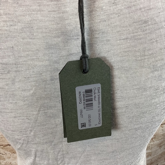 NWT AllSaints Esme subtle shimmer long sleeve top Small - Picture 6 of 6